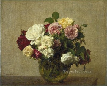  1885 Pintura - Rosas 1885 Henri Fantin Latour